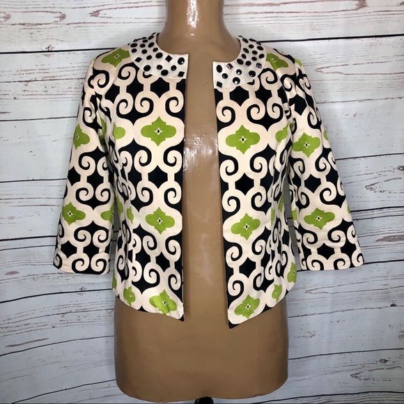 🌵Carol Little Retro 70’s Cropped Jacket W Gems - Picture 8 of 8